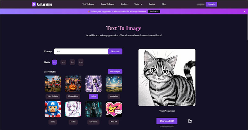 Text to image