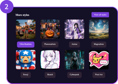 Choose AI style